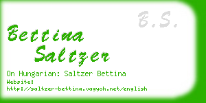 bettina saltzer business card